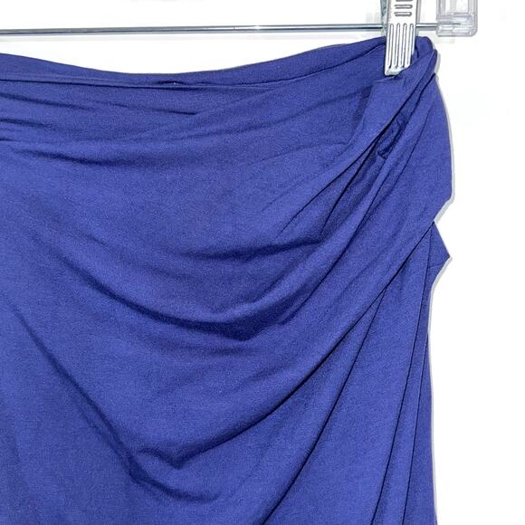 MM Lafleur The Soho Regent Blue Ruched Pencil Skirt Size Small - Picture 4 of 8